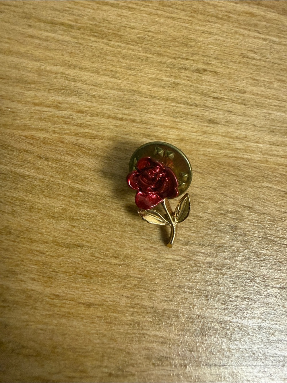 Tiny rose lapel pin beauty and the beast